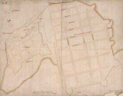 Map of Christiania and Akershus by Isaac van Geelkerck